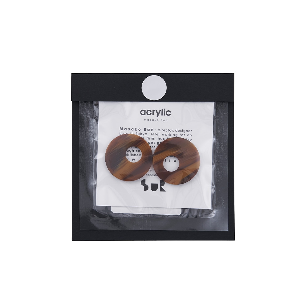 アクリリック　acrylic 2191 earring parts  (WB) イヤリングパーツ サークル