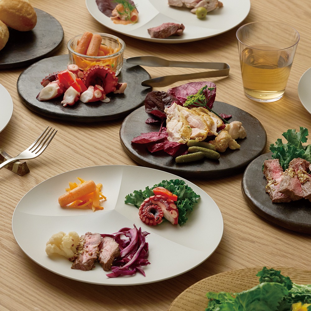 OneDish ホームパーティー スタッキング 樹脂製食器 割れないお皿 取り皿 ビュッフェ ワンプレートランチ