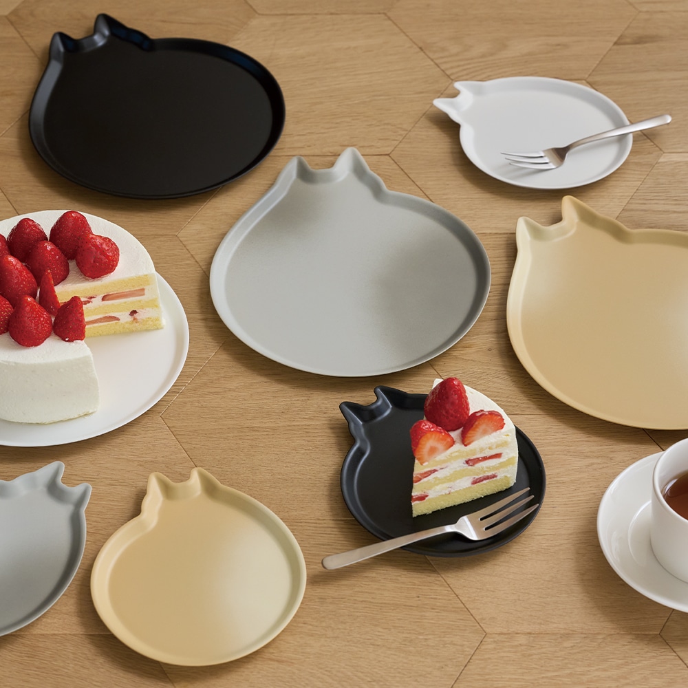 AmiDish CatDish CatPlate 割れないお皿 取り皿 猫のケーキ皿 ネコ ねこ