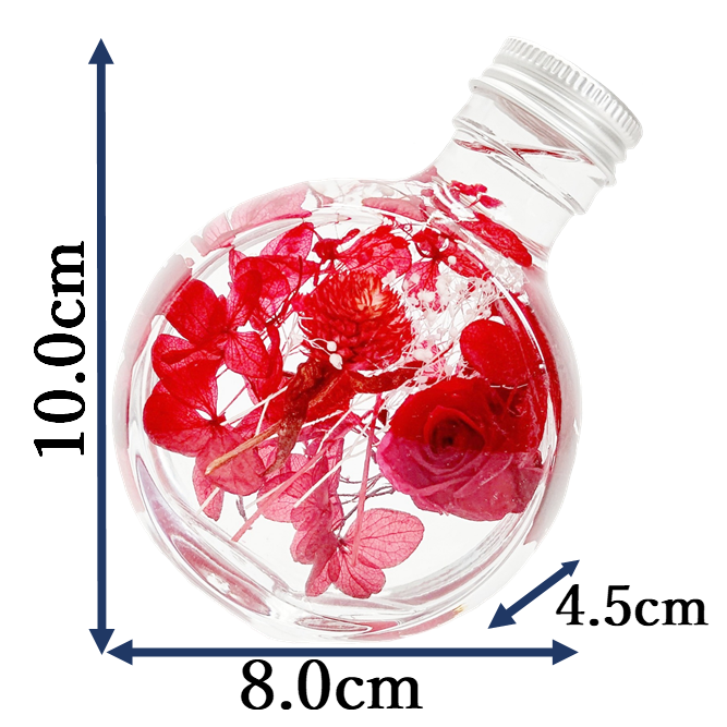 京紅茶(70g入)とハーバリウム(ピンク系) ギフトセット 宇治茶