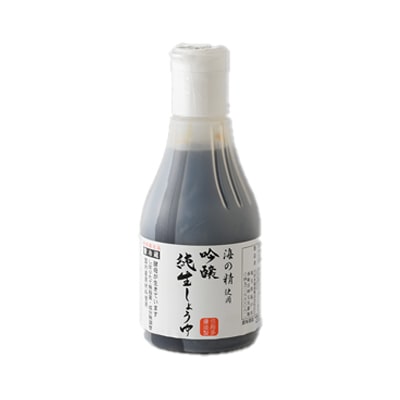 海の精使用 吟醸純生醤油 デラミボトル