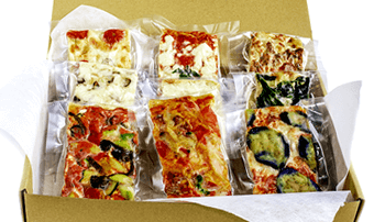 九州野菜の四角い切り売りピッツァ 9枚セット