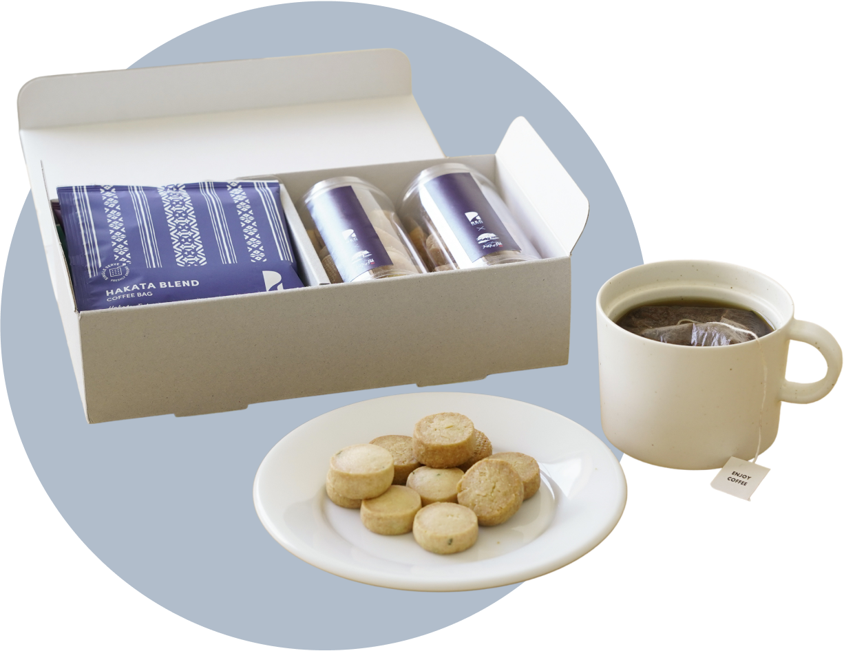 コーヒーバッグとクッキーのギフト