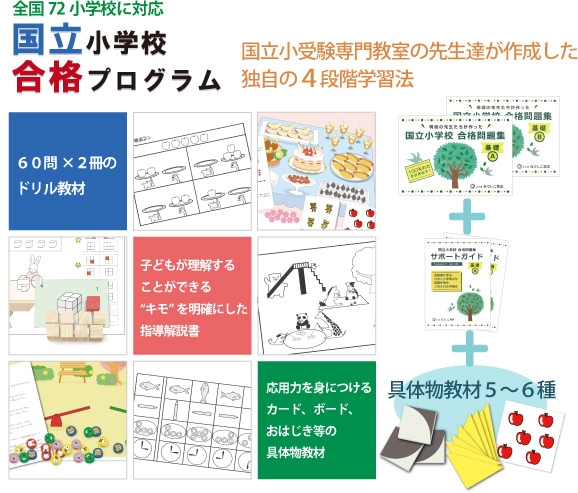 こぐま会 国立小学校 合格問題集 実践A 実践B 直前A 直前B - 本