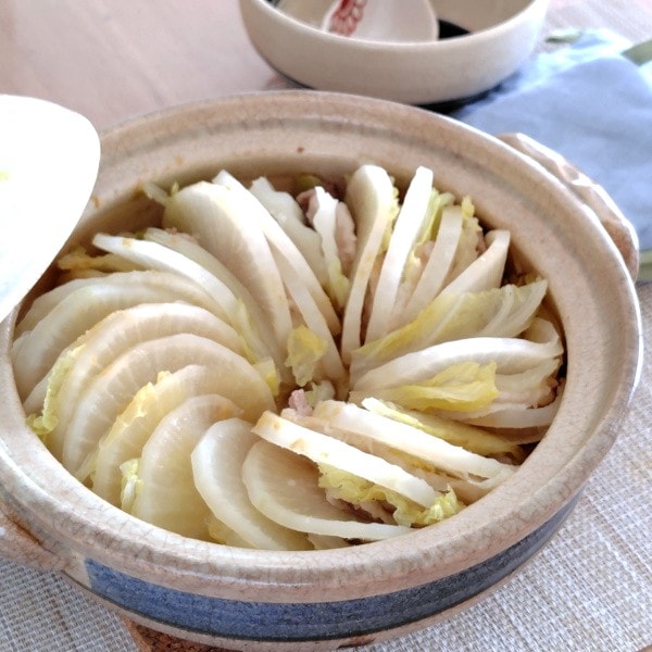 白菜と大根の生姜風味ミルフィーユ鍋