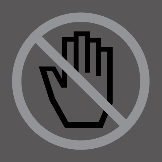 さわるな（グレー）