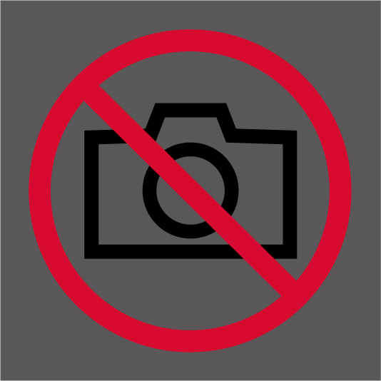 写真撮影禁止（赤）