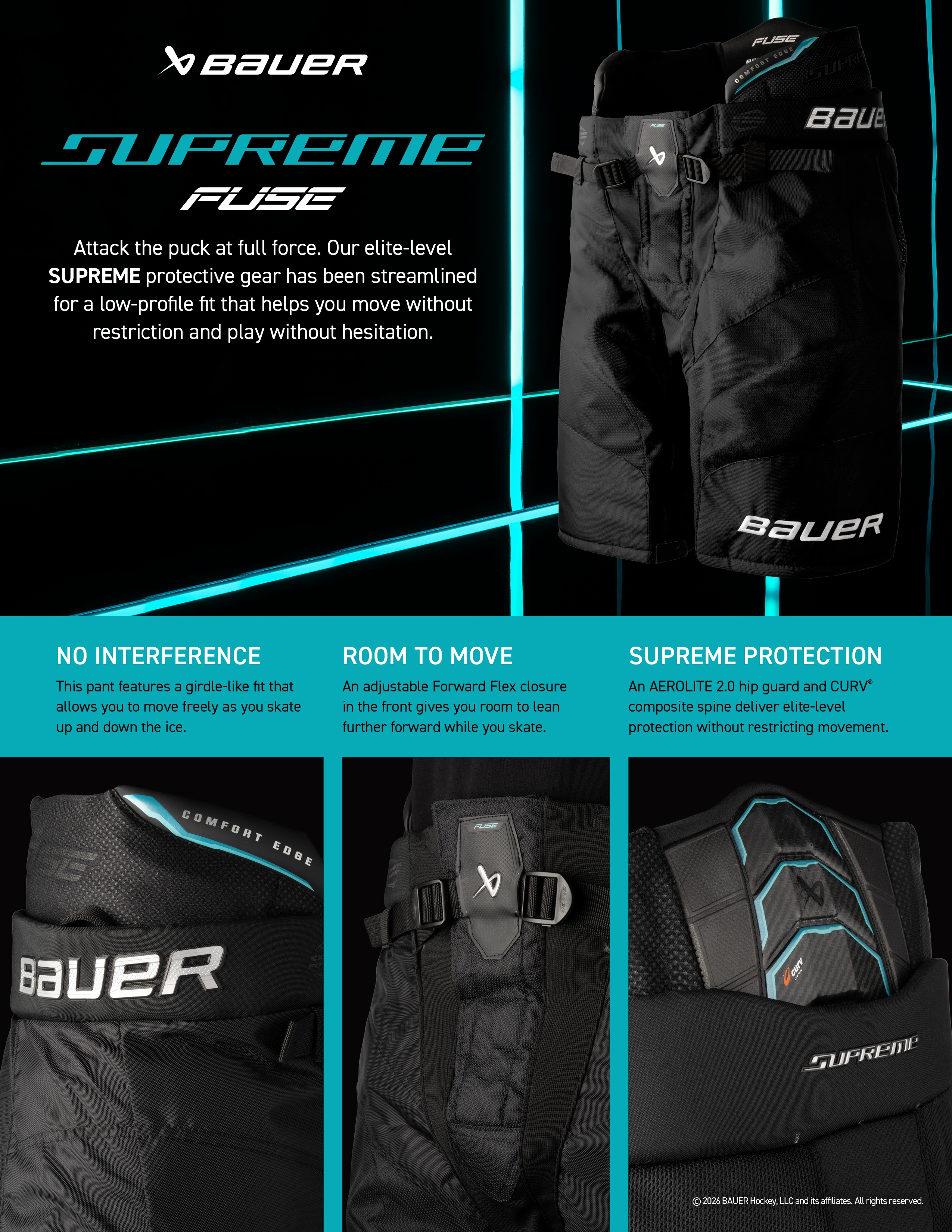BAUER SUPREME FUSE Tech Sheet