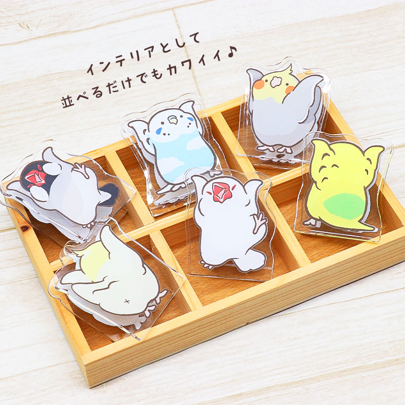 ことりアクリルクリップ
