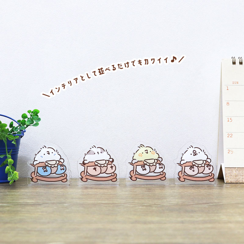 ことりアクリルクリップ