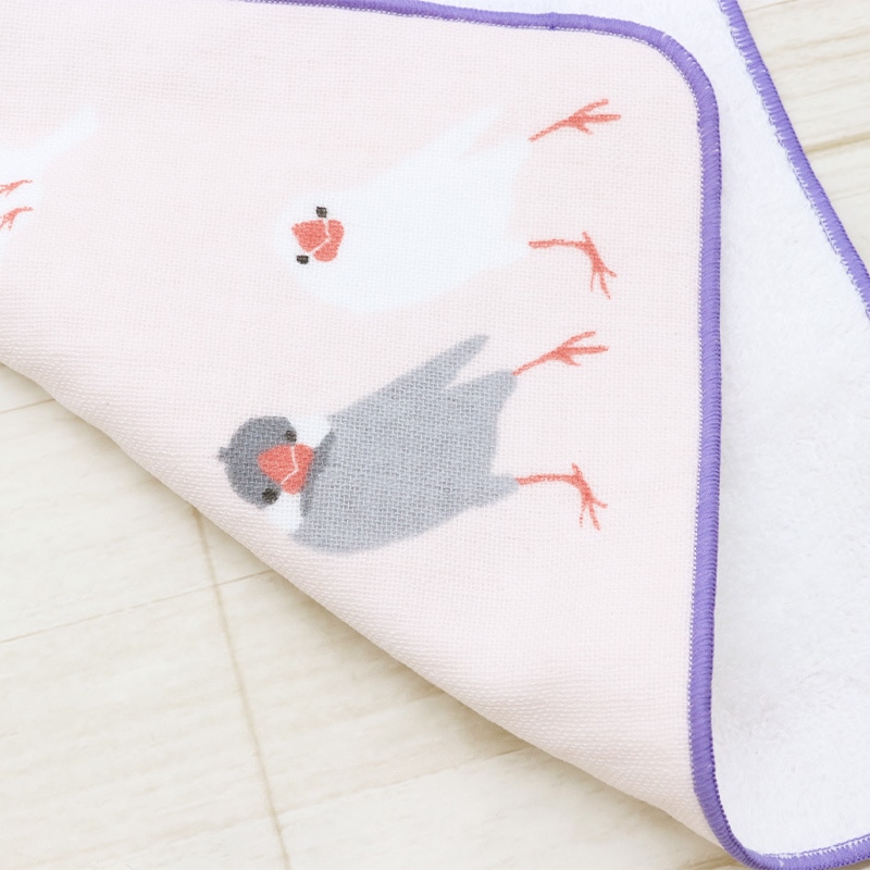 文鳥ガーゼタオル