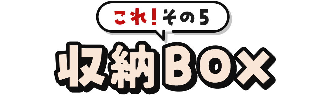 これ！その5	収納BOX