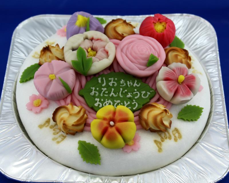 和菓子ケーキ お花畑バージョンの通販 一升餅と和菓子の幸成堂