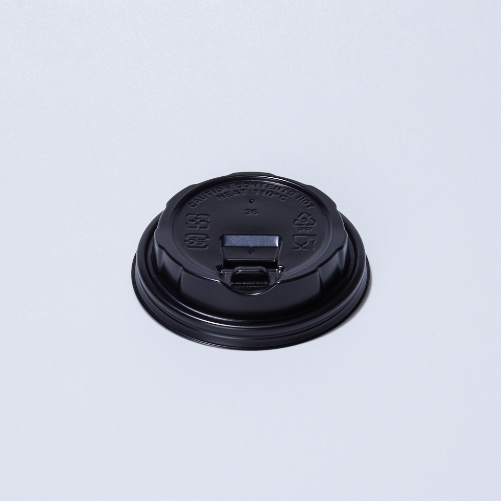 紙コップ・フタ 90リフトPP黒