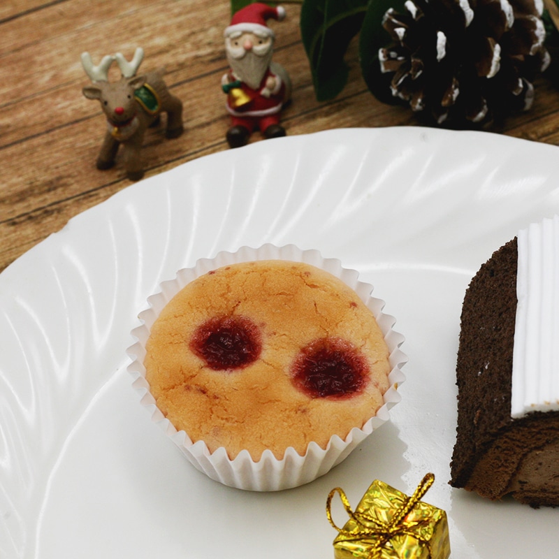 クリスマス米粉のカップケーキ