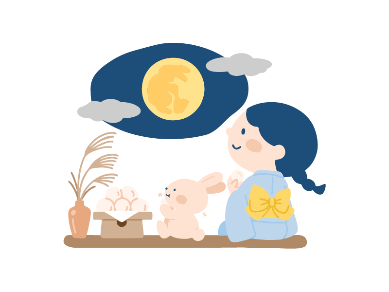お願い事をする子供