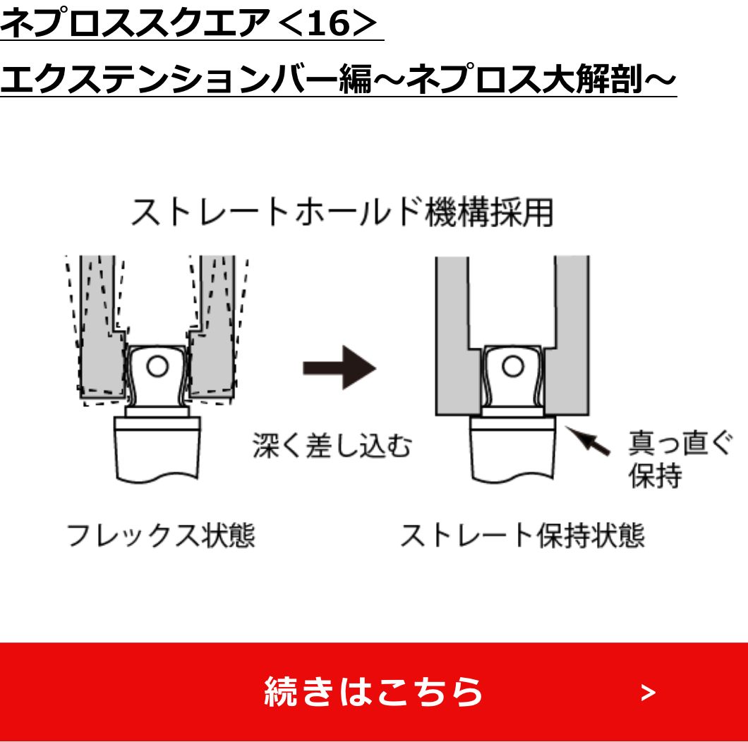 ネプロススクエア＜16＞エクステンションバー編～ネプロス大解剖～