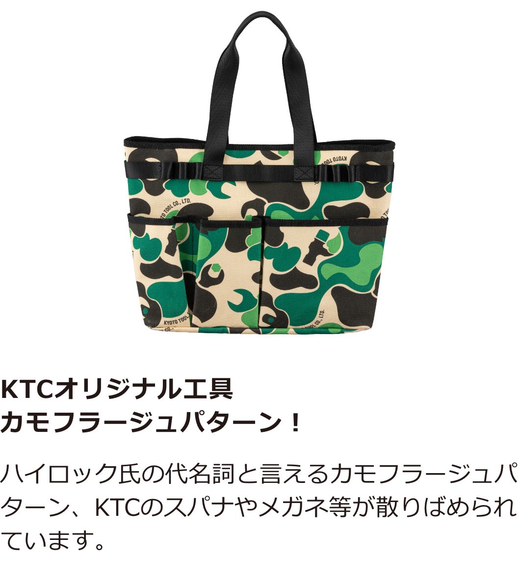 ハイロック × KTC カモフラージュ柄トートバッグ」登場!!