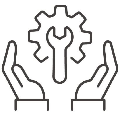 工具と手の画像