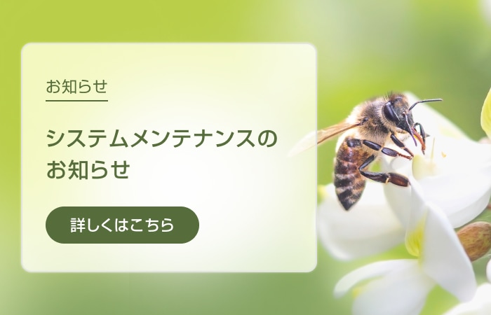 カタログ更新に伴うシステムメンテナンスのお知らせ画像