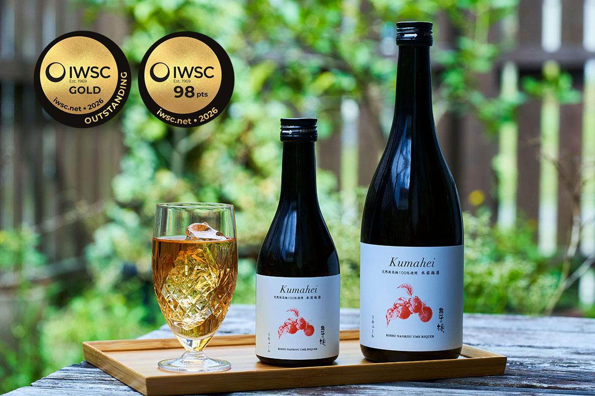 no.068 紅梅と蝋梅のリース 梅酒KumaheiがIWSC2026にて最高金賞（ゴールドアウトスタンディング