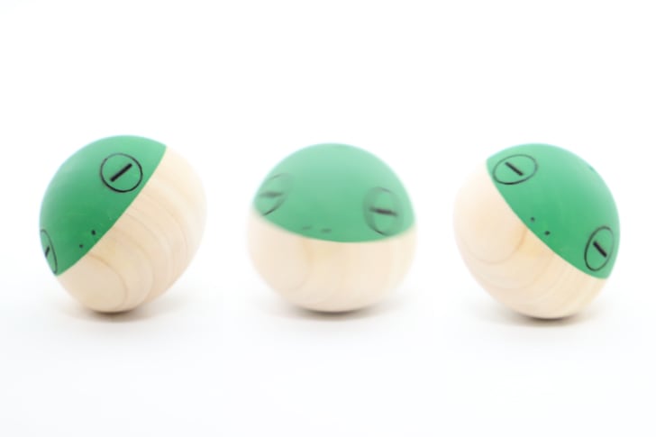 福カエルがコロガル様子