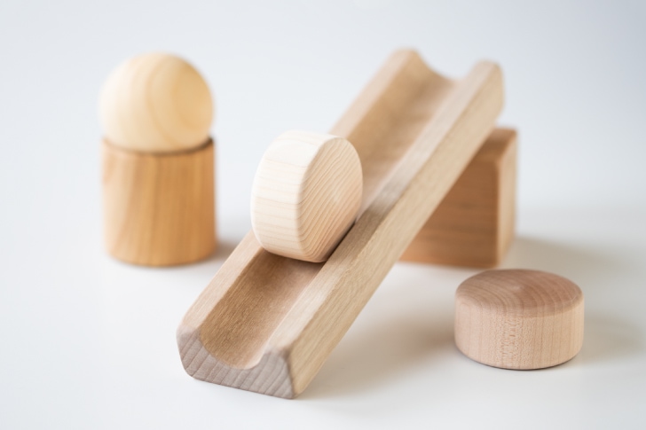 転がし遊びができて、誤飲の心配がないつみき