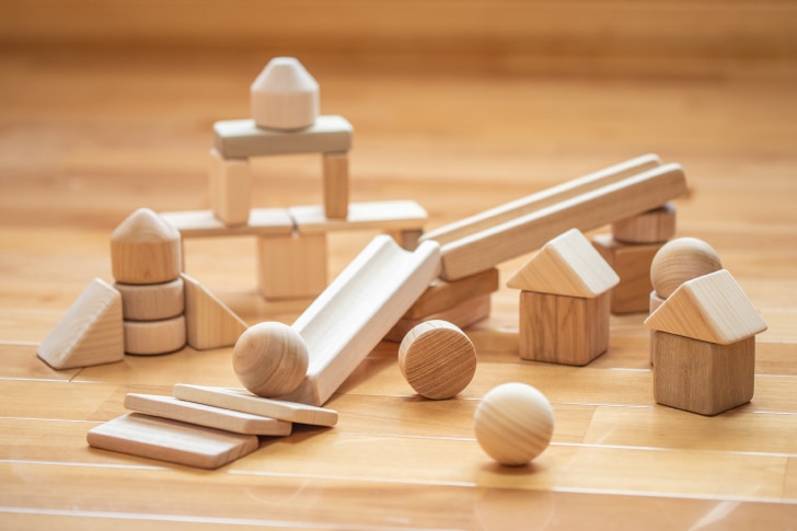 転がし遊びができて、誤飲の心配がないつみき