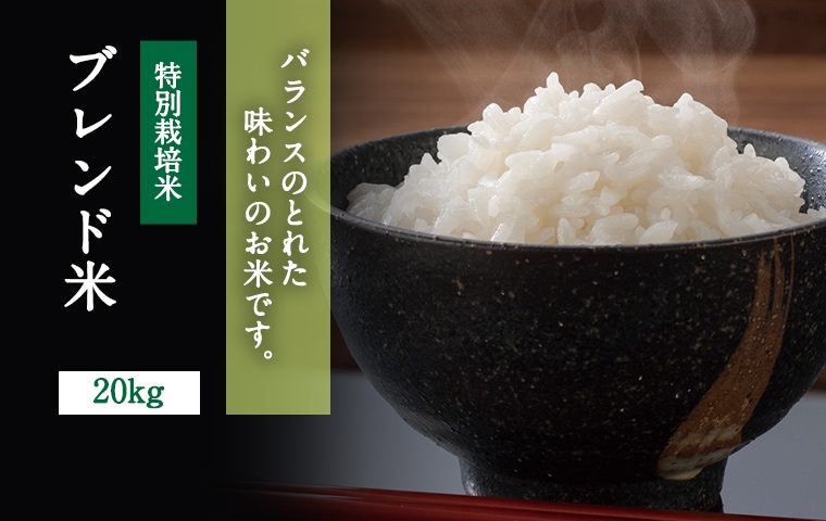 ☆特別栽培米☆鳥取県産ブレンド米20kg【バランスのとれた味わいのお米