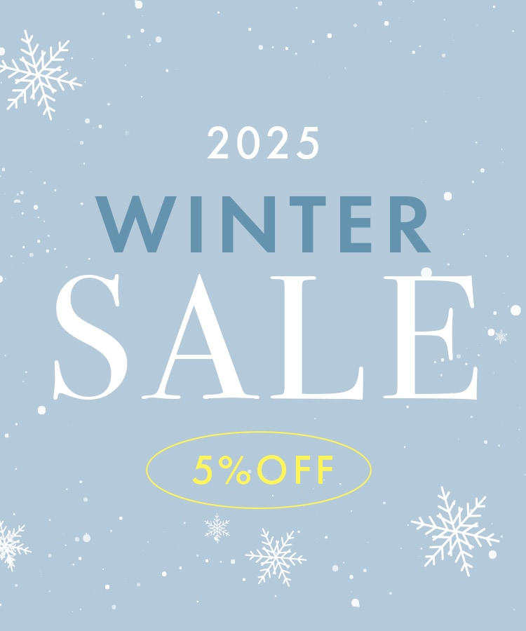 冬のセール、5％割引を告知する画像
