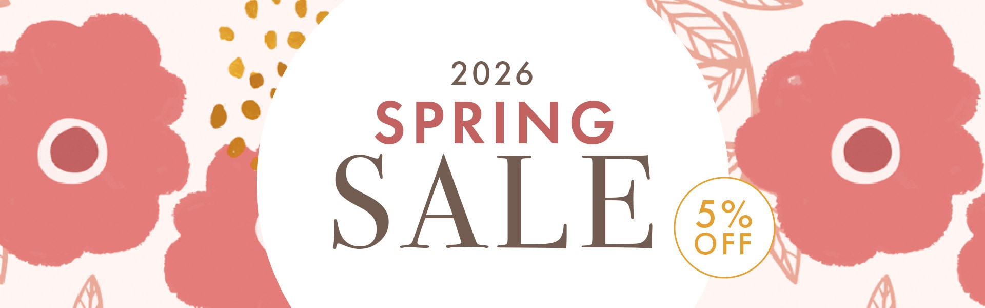 春のセール開催中 5％OFF