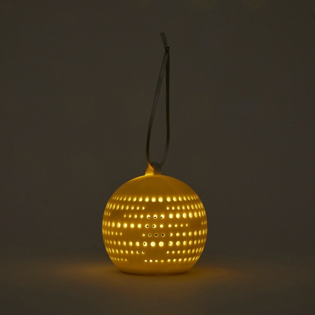Horn Please MADE】 LEDライト POTTERY ボール オーナメント 3pcs
