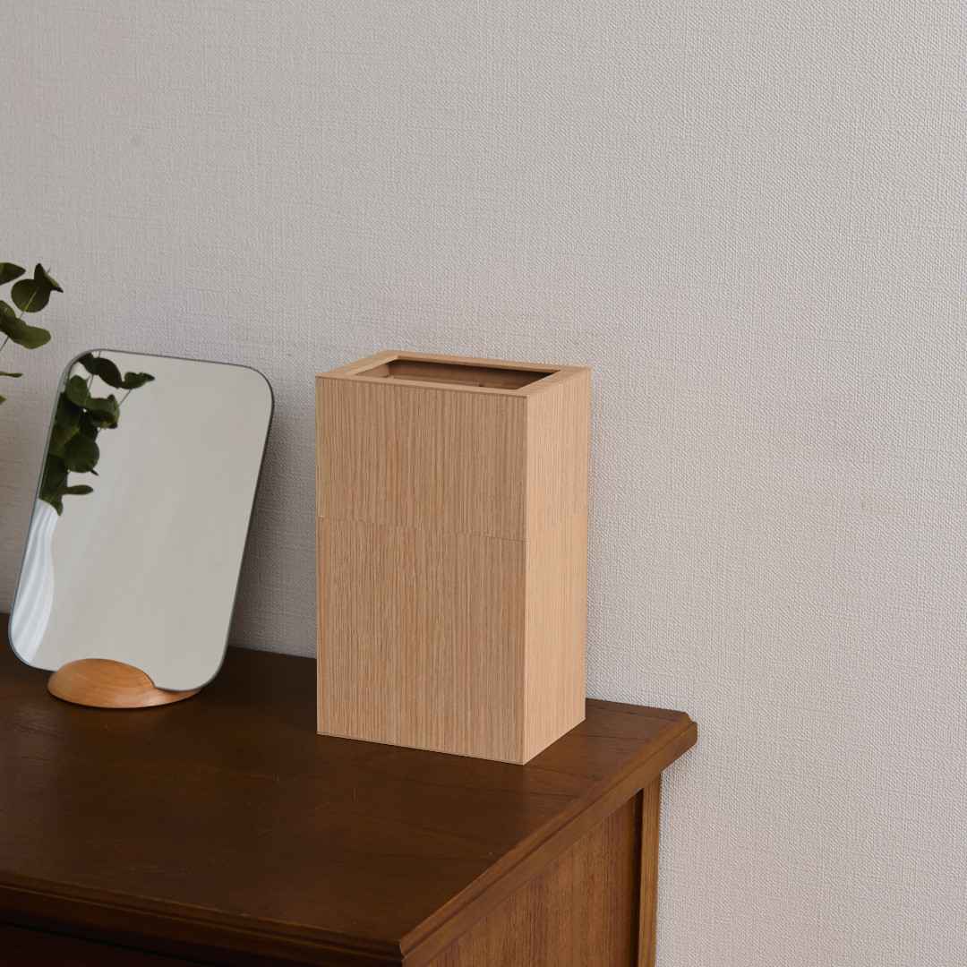 バスク 屑入れ S カバー付｜ゴミ箱・ダストボックス,卓上ゴミ箱