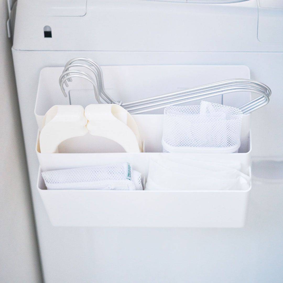 洗濯機横マグネット収納ポケット ３段 タワー ホワイト おすすめ 人気商品 Kurasso クラッソ