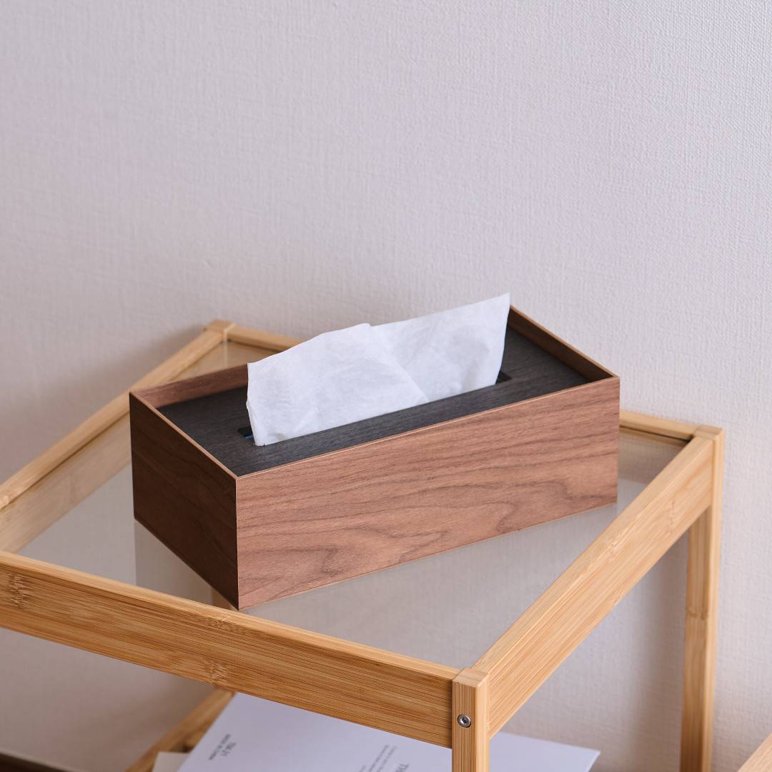 バスク ティッシュBOX スクエア M｜リビング用品,ティッシュケース
