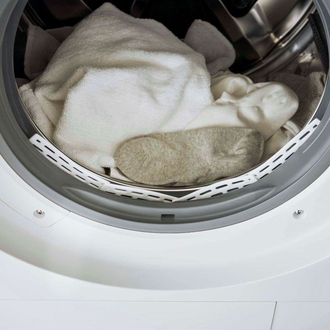 【Plate】 ドラム式洗濯機ドアパッキン小物挟まり防止カバー ホワイト-kurasso