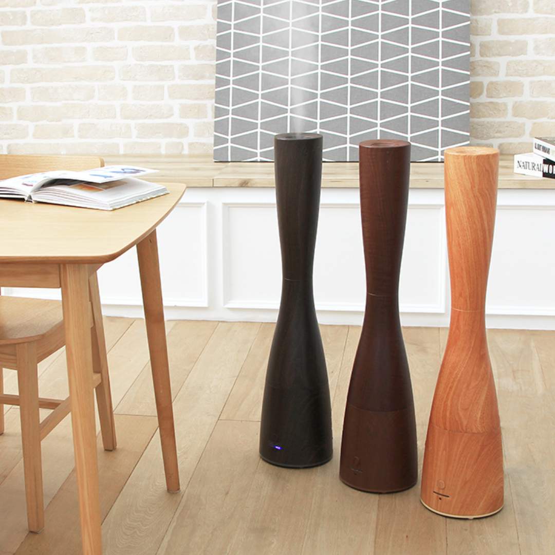 PRISMATE】きれいなミストで加湿するアロマ超音波式加湿器 Sablier wood｜おすすめ・人気商品｜kurasso（クラッソ）