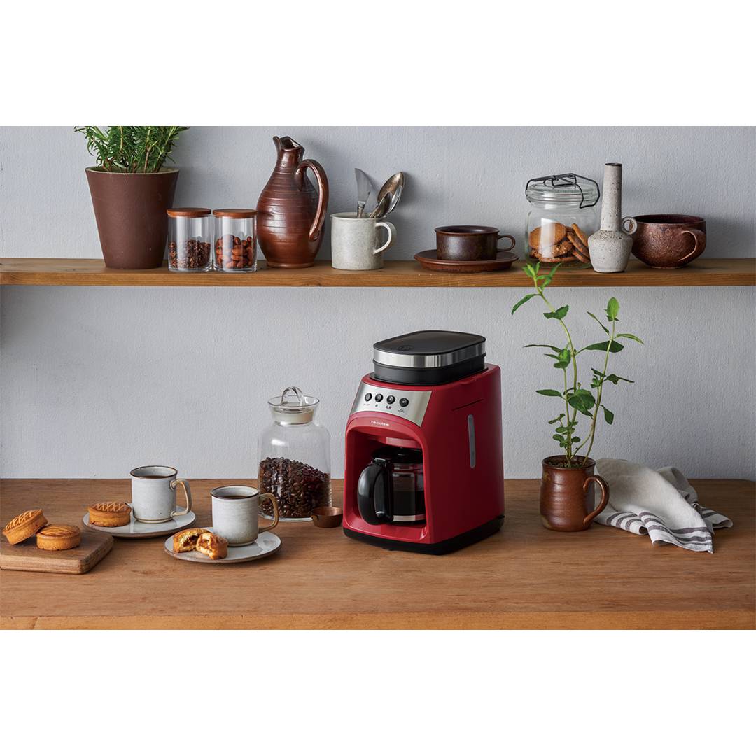 グラインド ドリップコーヒーメーカーフィーカ レッド おすすめ 人気商品 Kurasso クラッソ