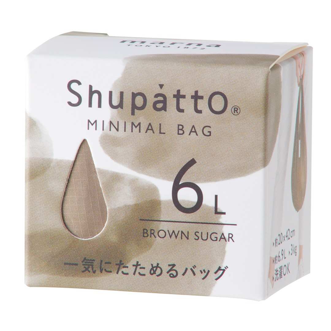 マーナ Shupatto ミニマルバッグ Drop 6L オリーブツリー S491[MARNA/エコバッグ/シュパット]