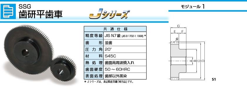 KHK SSG4-56J32 歯研平歯車