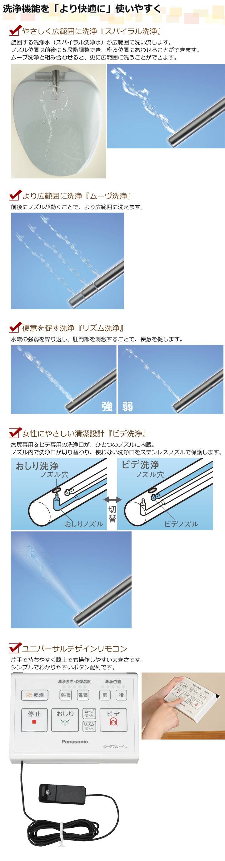 家具調トイレ 座楽 シャワポット ひじ掛け昇降タイプ[パナソニック