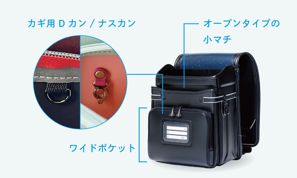 マカロンリボン フランボワーズ・チョコ 2027 くるピタランドセル|くる