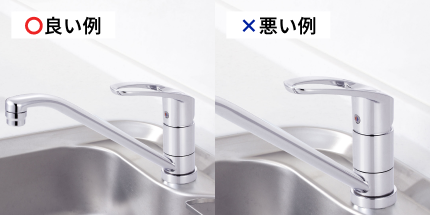 キッチン用水栓の撮影例