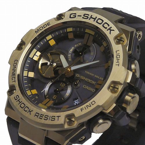 G-SHOCK G-STEEL ソーラー腕時計 GST-B100GB-1A9JF スマートフォン 