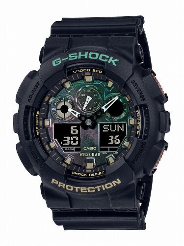CASIO G-SHOCK GA-100RC-1AJF TEAL AND BROWN COLOR シリーズ