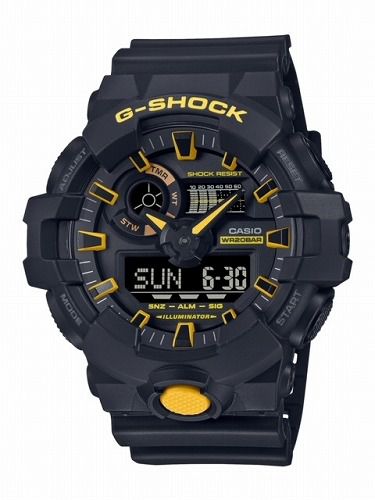 CASIO G-SHOCK GA-700CY-1AJF メンズ Caution Yellowシリーズ