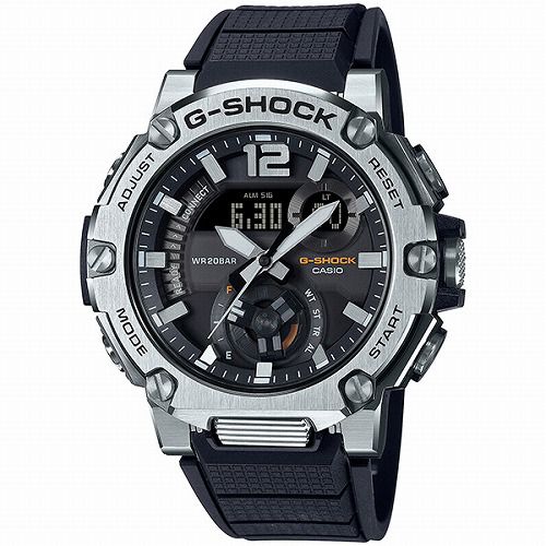 樹脂系ステンレスベルトCASIO カシオ G-STEEL 腕時計 ソーラー GST-B300B-1AJF メンズ【美品】