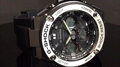 カシオGショック　Ｇスチール　ソーラー電波腕時計 GST-W110-1AJF　メンズ　国内正規品 【動画有】-腕時計通販かわしま