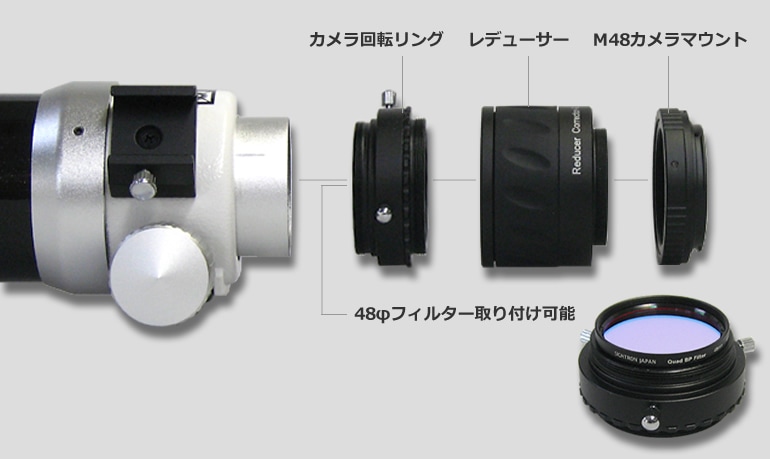スカイウォッチャー EVOSTAR72EDレデューサー用 カメラ回転リングII ...