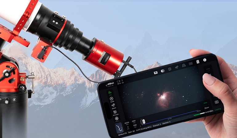 ZWO ASI 585MM Air（ASIAIR/ガイドチップ搭載/モノクロ冷却モデル